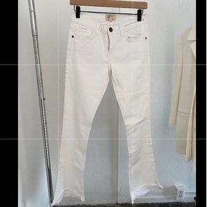 Current Elliott White Flared Jeans
